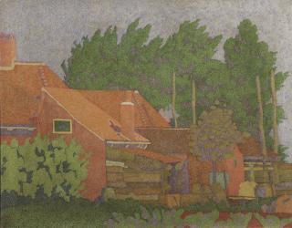 Hendricus Petrus Bremmer - A View Of A Farmhouse