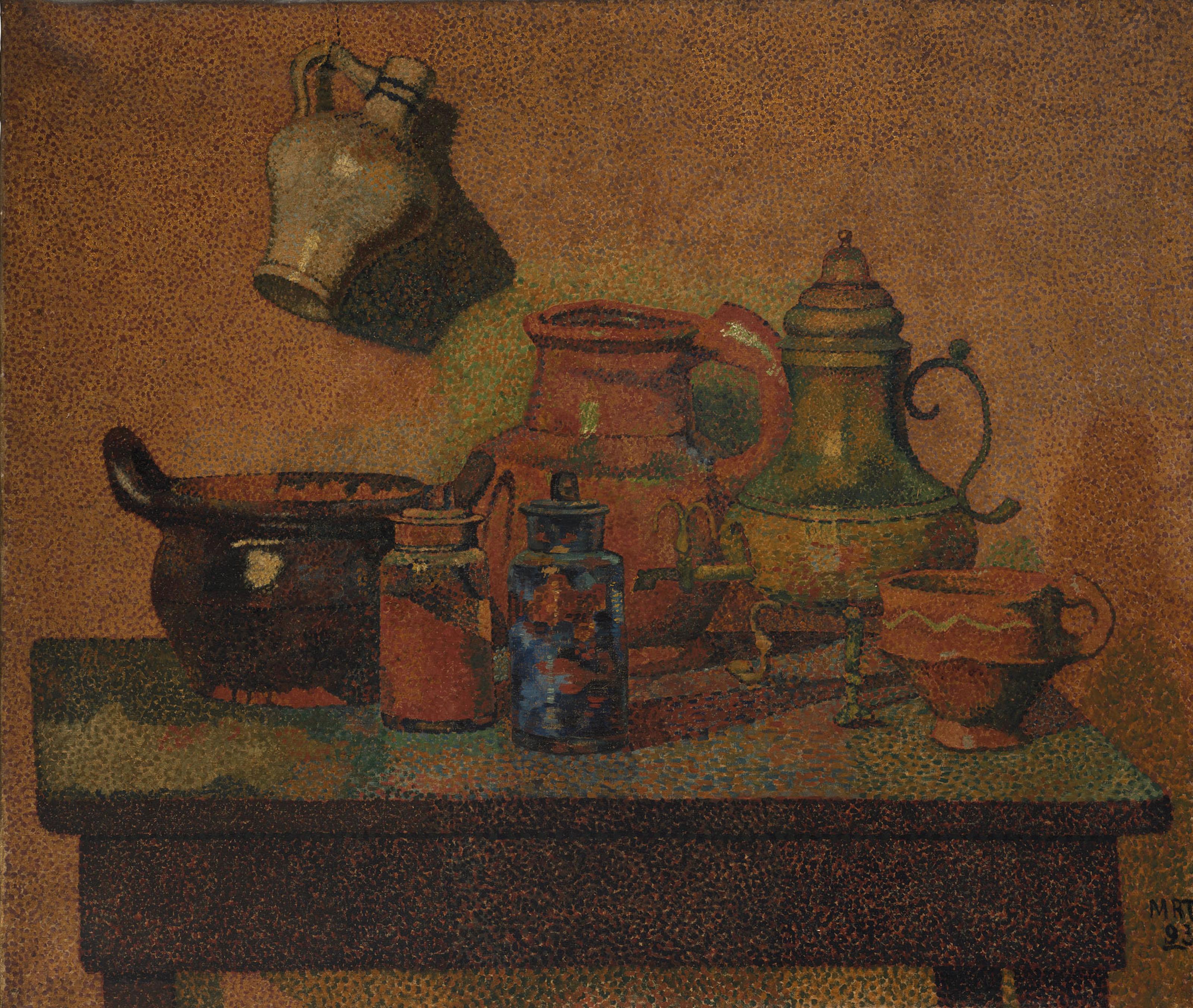 Hendricus Petrus Bremmer - Nature morte aux pots