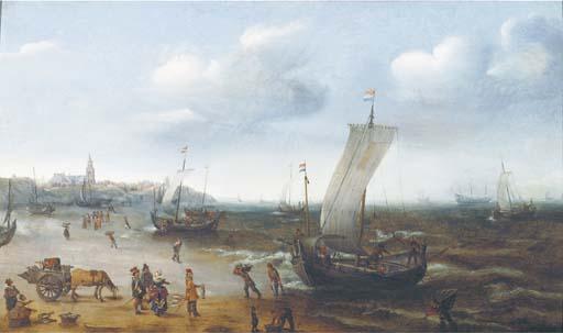 Hendrik Cornelisz. Vroom - The Beach At Scheveningen