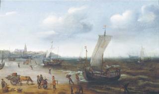 Hendrik Cornelisz. Vroom - The Beach At Scheveningen