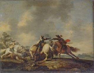 Hendrik de Meijer - A cavalry skirmish