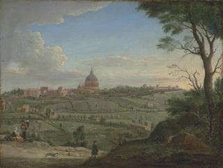 Hendrik Frans Van Lint - Saint Peter\'s and the Vatican, Rome, from the North