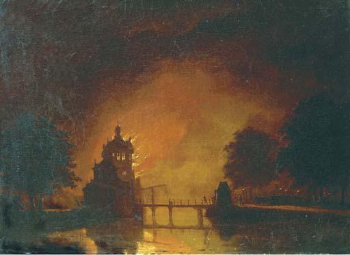 Hendrik Gerrit Ten Cate - A tower ablaze