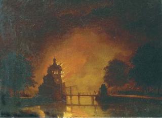 Hendrik Gerrit Ten Cate - A tower ablaze