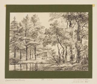 Hendrik Gerrit Ten Cate - River Landscape With Trees
