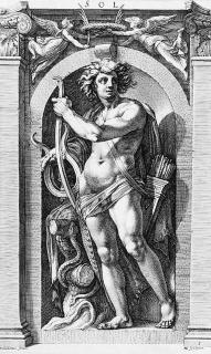 Hendrik Goltzius - Eight Deities, after Polidoro da Caravaggio (B. 249-56; H. 296-303)