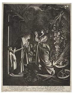 Hendrik Goudt - Ceres Seeking Her Daughter; Jupiter And Mercury In The House Of Philemon And Baucis; Landscape At Dawn. Aurora (B., Holl. 5, 6, 7)