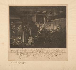 Hendrik Goudt - Jupiter und Merkur in der Hütte von Philemon und Baucis.