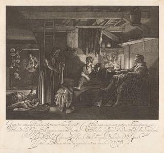 Hendrik Goudt - Jupiter und Merkur zu Besuch in der Hütte von Philemon und