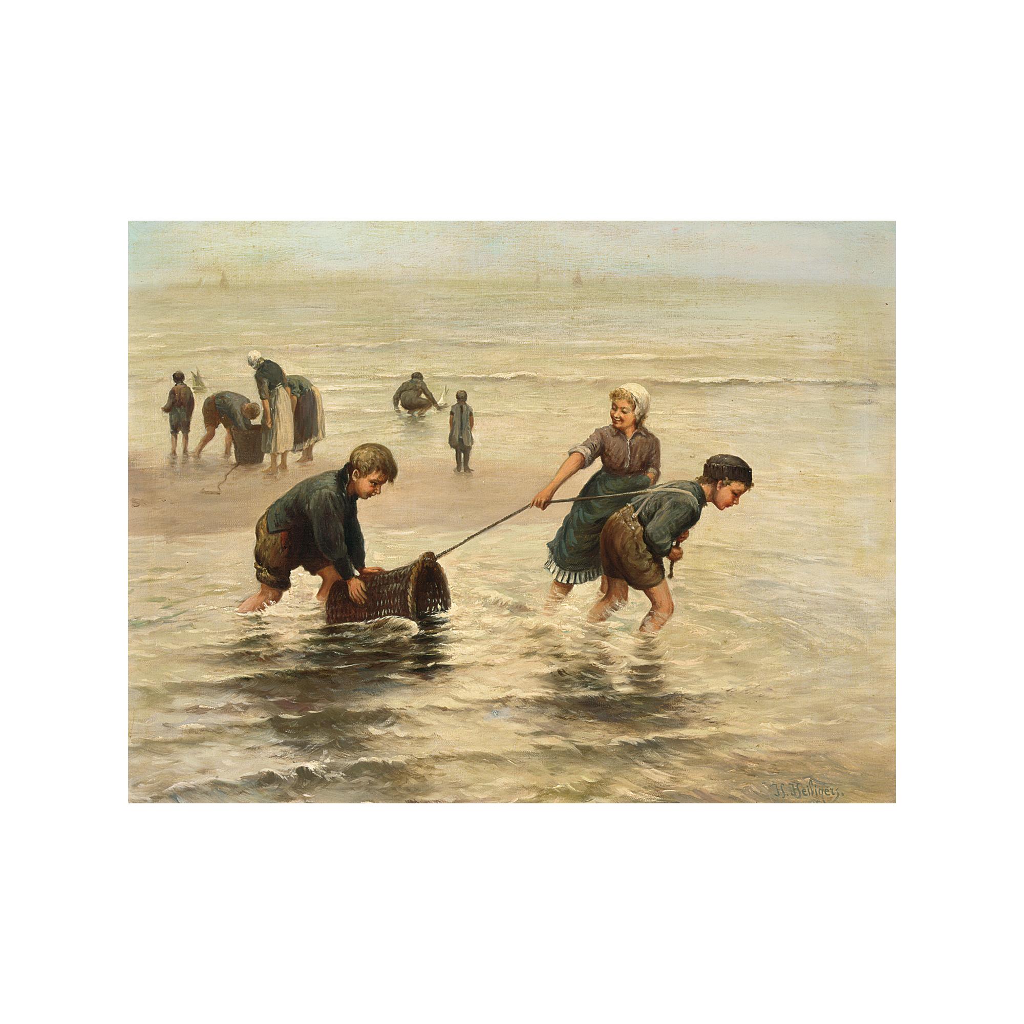 Hendrik Heijligers - Little Shrimpers On The Beach