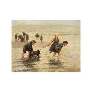 Hendrik Heijligers - Little Shrimpers On The Beach