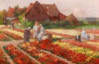 Hendrik Heyligers - Bei der Blumenernte