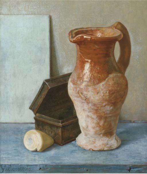 Hendrik Ijkelenstam - Stilleven met schelpje - A still life with a shell