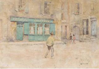 Hendrik Jan Wolter - A Village Square In Summer