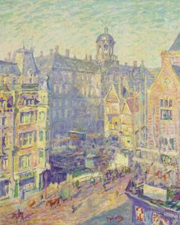 Hendrik Jan Wolter - Paleis op de Dam vanaf het Rokin