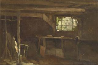 Hendrik Johannes Weissenbruch - Barn Interior