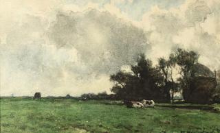 Hendrik Johannes Weissenbruch - Cows in a Meadow