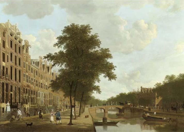 Hendrik Keun - The Keizersgracht, Amsterdam, looking towards the Leidsestraat