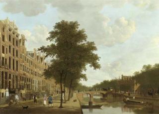 Hendrik Keun - The Keizersgracht, Amsterdam, looking towards the Leidsestraat