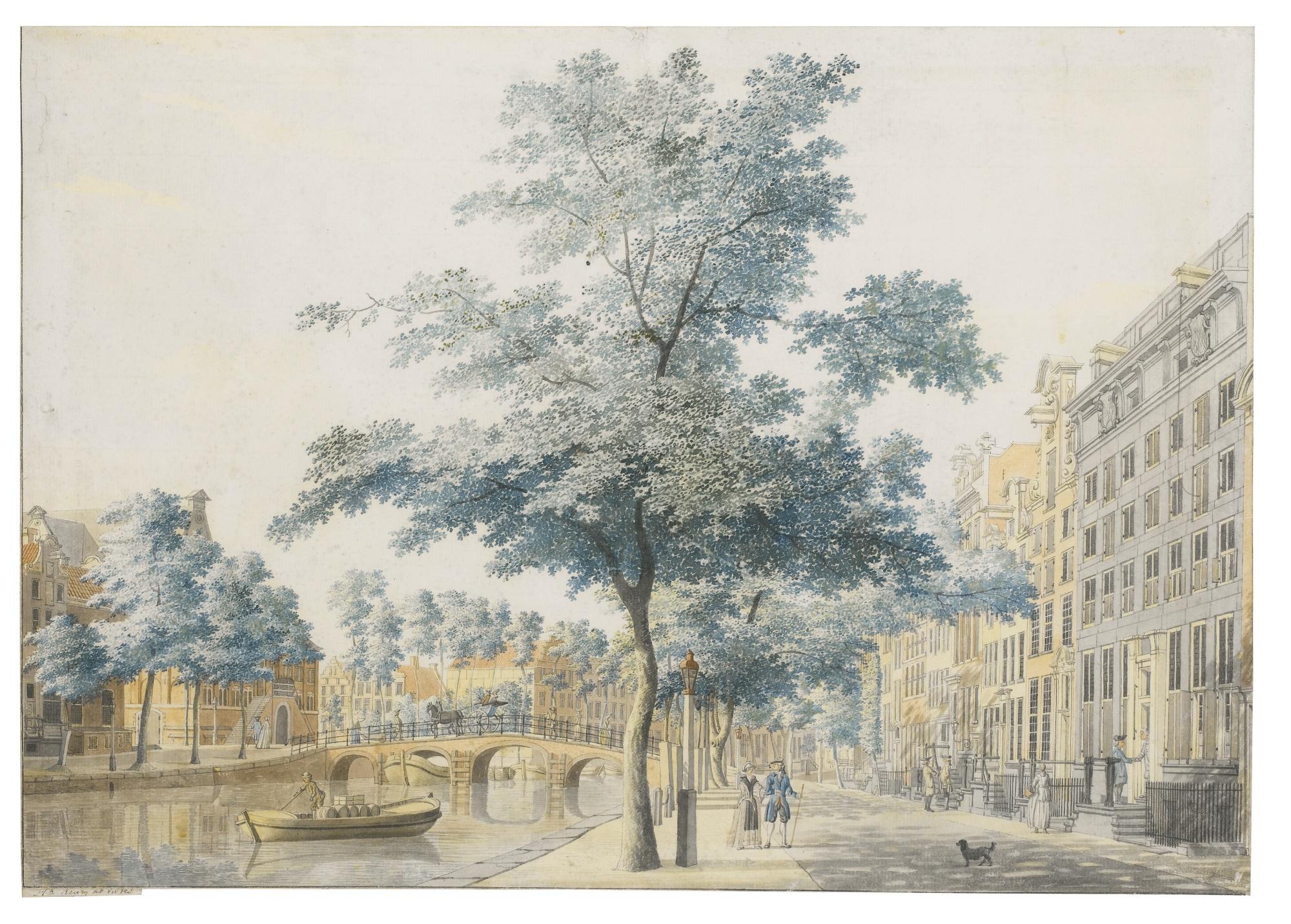 Hendrik Keun - View On The Keisersgracht, Amsterdam, Opposite The Westermarkt