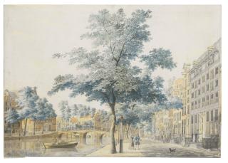 Hendrik Keun - View On The Keisersgracht, Amsterdam, Opposite The Westermarkt
