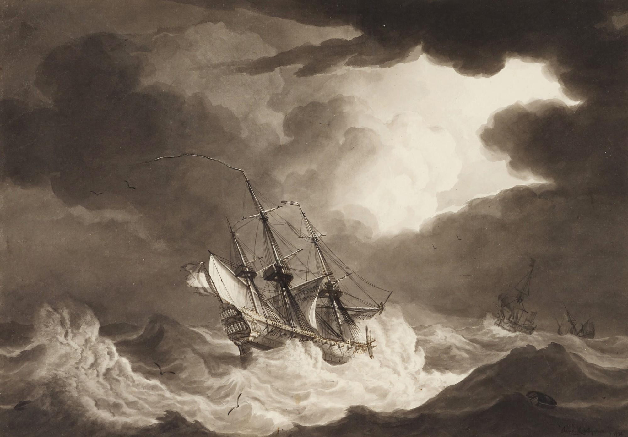 Hendrik Kobell - Stormy sea
