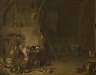 Hendrik Martensz. Sorgh - Stallinterieur.