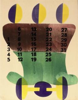 Hendrik Nicolaas Werkman - Kalender 1944 - Calendar 1944 (Dekkers/Van der Spek/De Vries G-240)