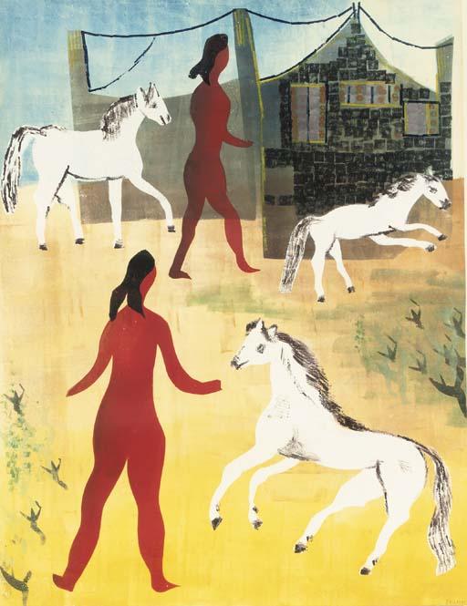 Hendrik Nicolaas Werkman - Vrouweneiland XXII (Martinet Hot Printing 42-80)