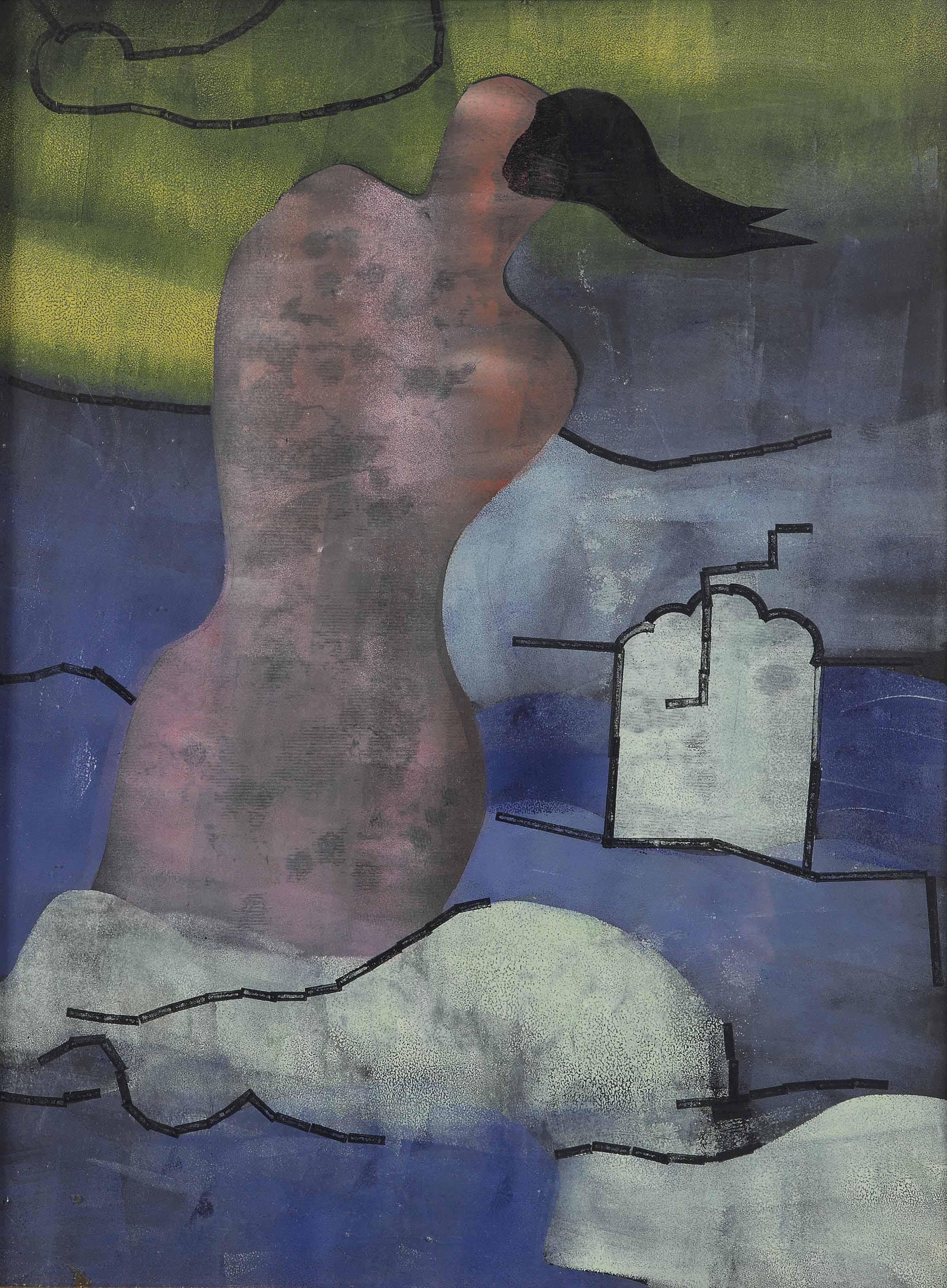 Hendrik Nicolaas Werkman - Zeemeermin 3