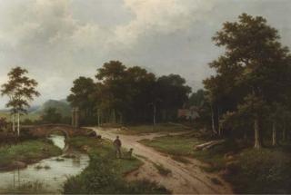 Hendrik Pieter Koekkoek - Inspecting the estate