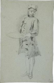 Hendrik Pothoven - Portrait of a young page, probably Guan Anthony Sideron, servant of Willem V, Prince of Orange