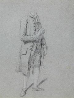 Hendrik Pothoven - Study of a standing man: A costume study for a portrait of Gerrit Swarth