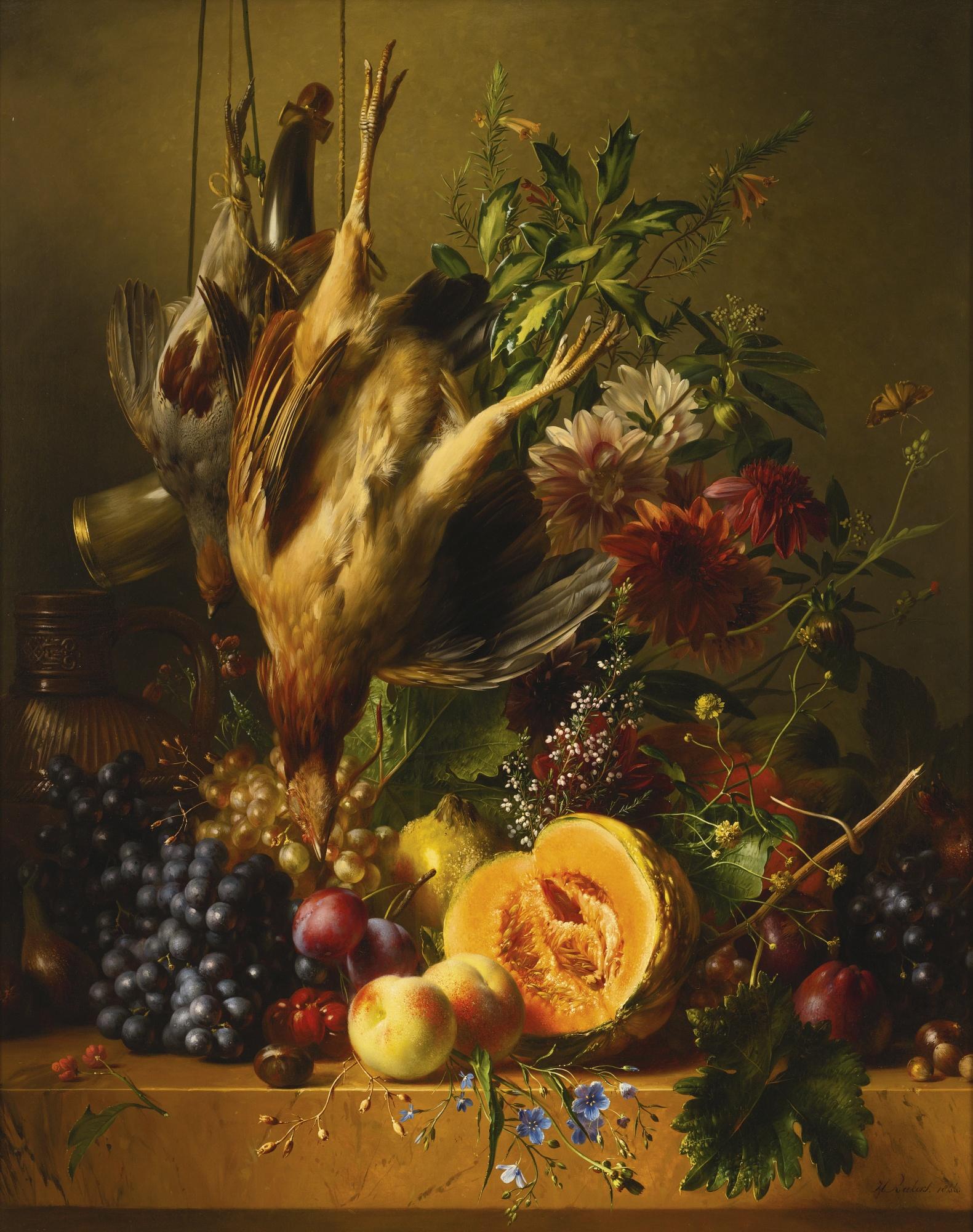 Hendrik Reekers - Still Life With Game And Fruit