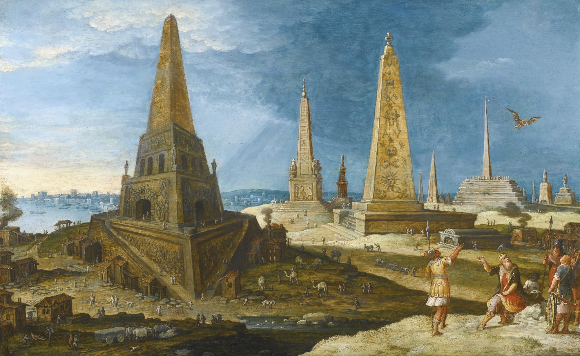 Hendrik Van Cleve Iii - Nimrod Amongst The Monuments