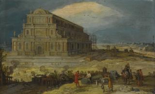 Hendrik Van Cleve Iii - The Building Of The Temple Of Artemis At Ephesus