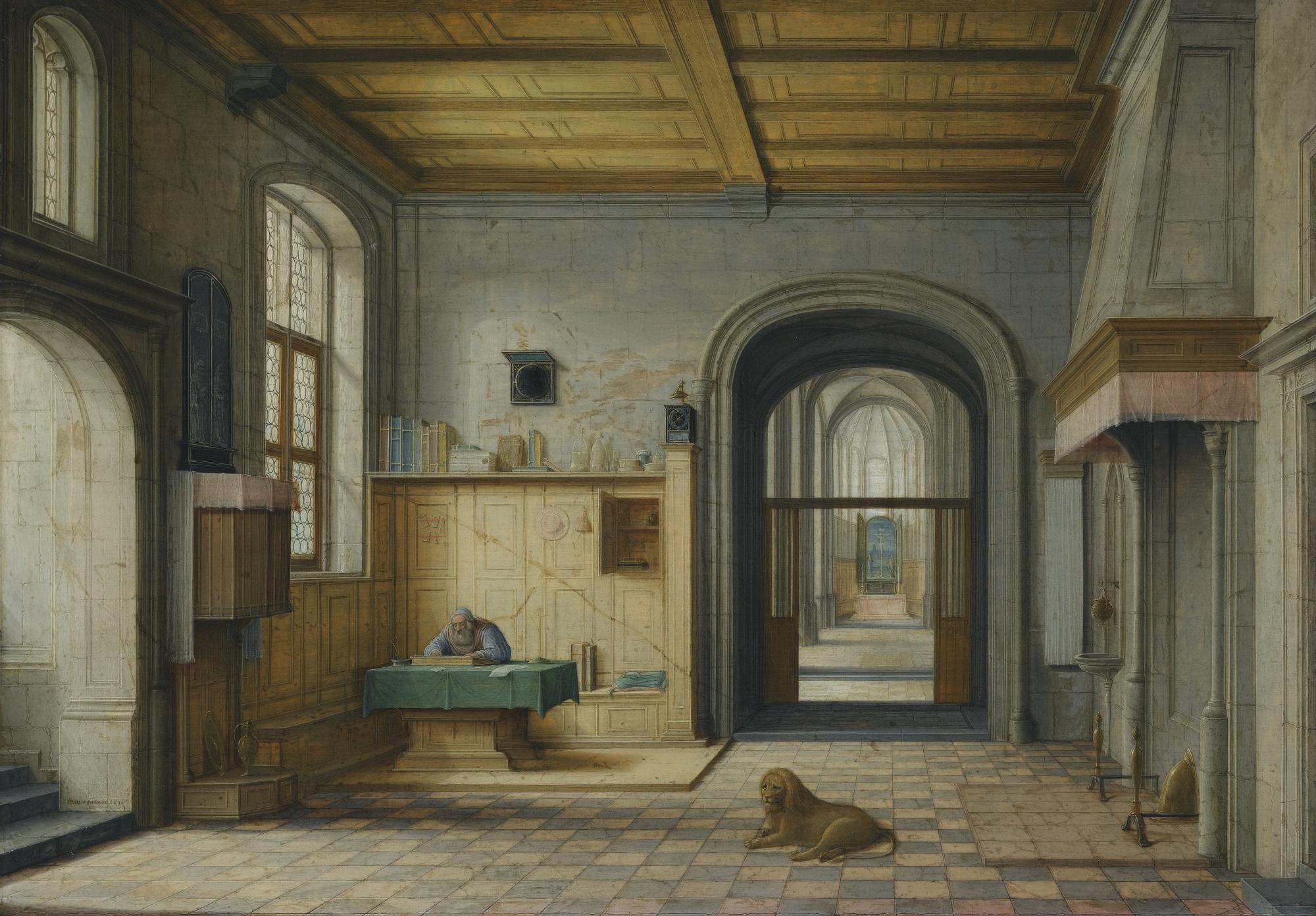 Hendrik van Steenwijck the Younger - Saint Jerome In His Study