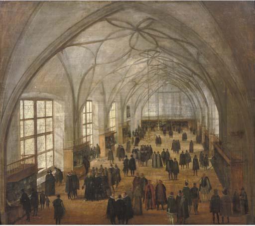 Hendrik van Steenwyck I - The Vladislav Hall At The Castle In Prague