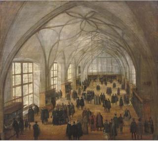 Hendrik van Steenwyck I - The Vladislav Hall At The Castle In Prague