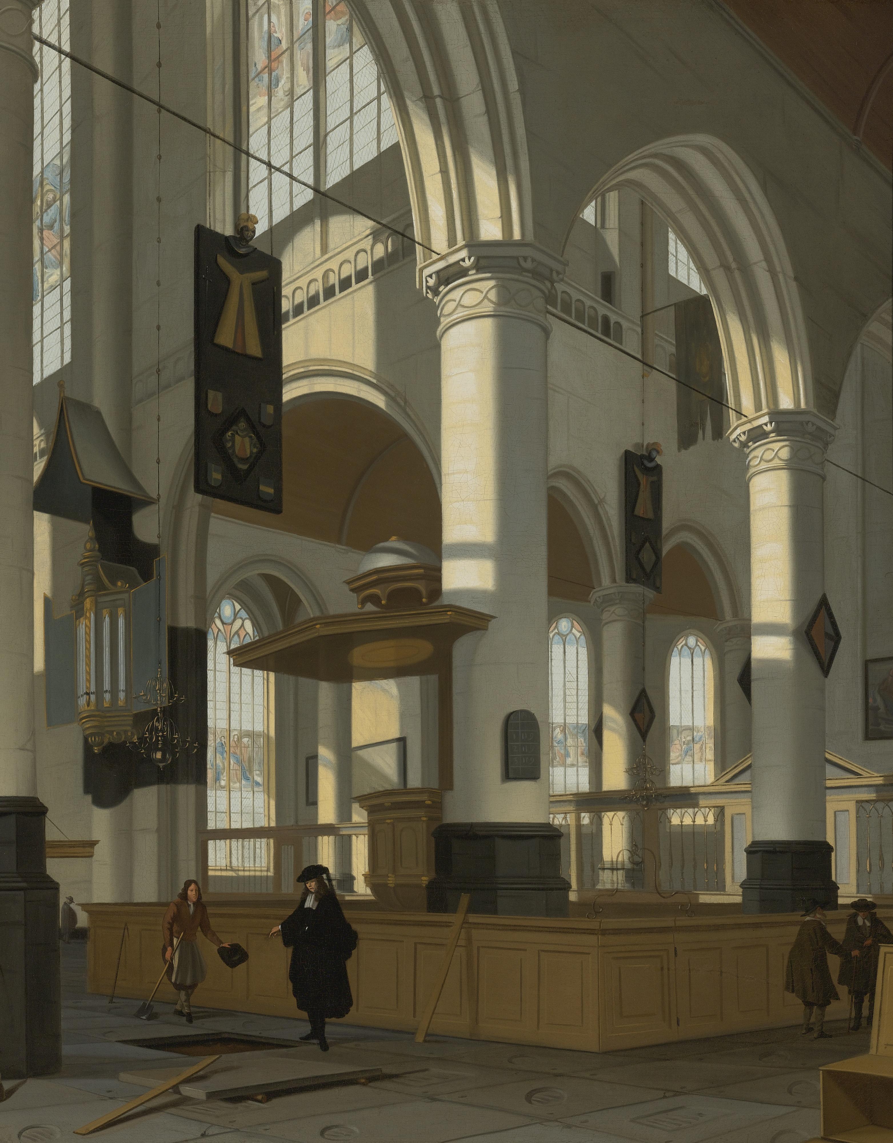 Hendrik Van Streek - Interior Of The Oude Kerk, Delft