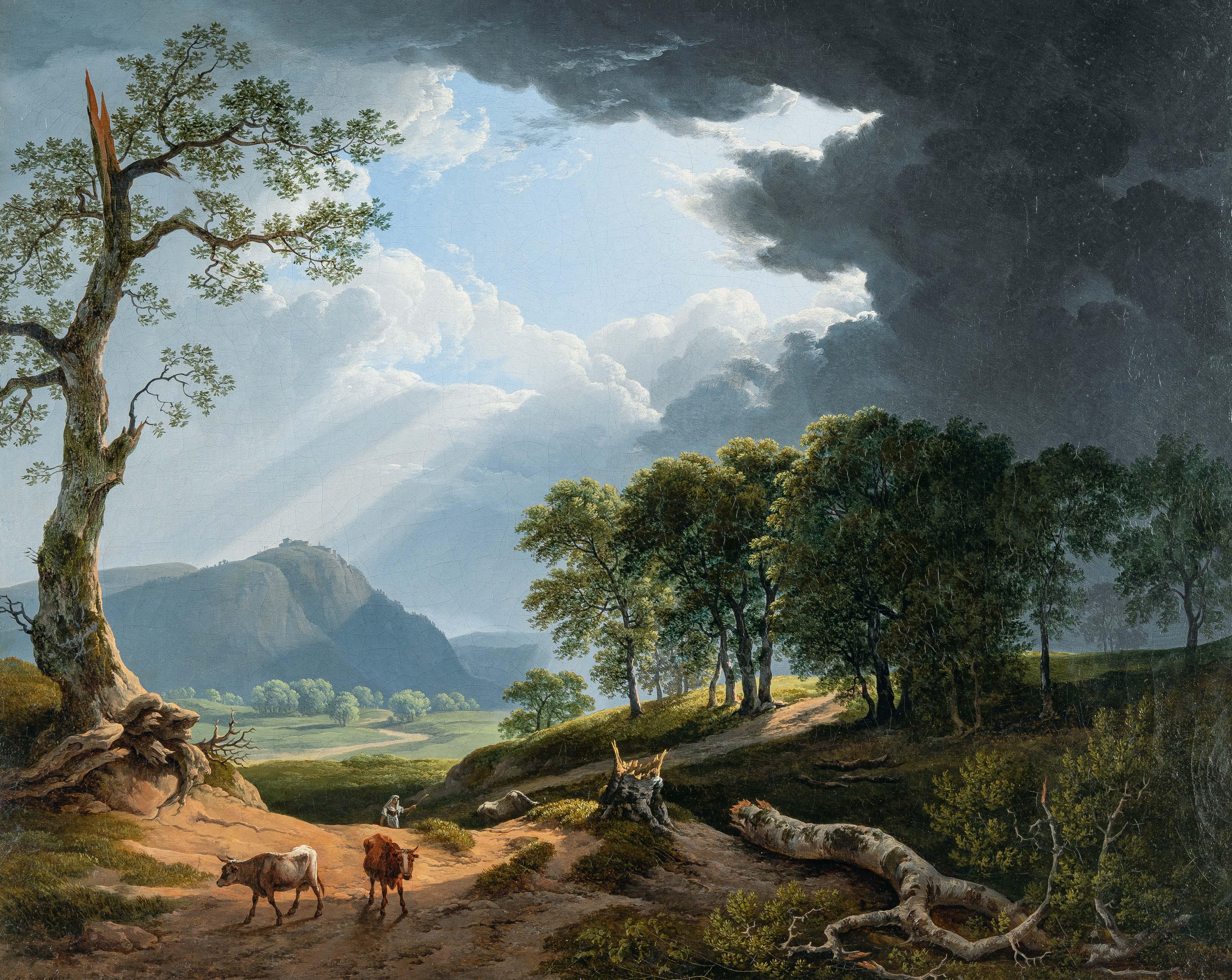 Hendrik Voogd - Italienische Landschaft nach dem Unwetter