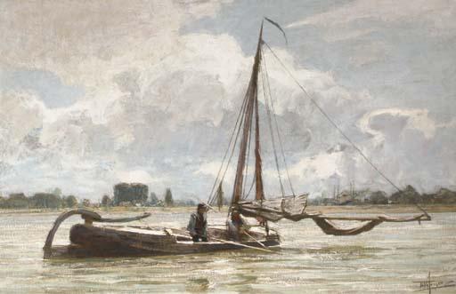 Hendrik Willebrord Jansen - Fishermen at work