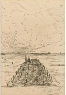 Hendrik Willem Mesdag - A jetty