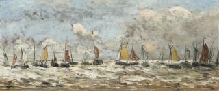 Hendrik Willem Mesdag - Dutch fishing Fleet Off The Dutch Coast