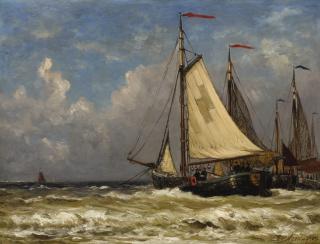 Hendrik Willem Mesdag - Dutch Ships At Sea 