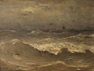Hendrik Willem Mesdag - Hooge zee; waves