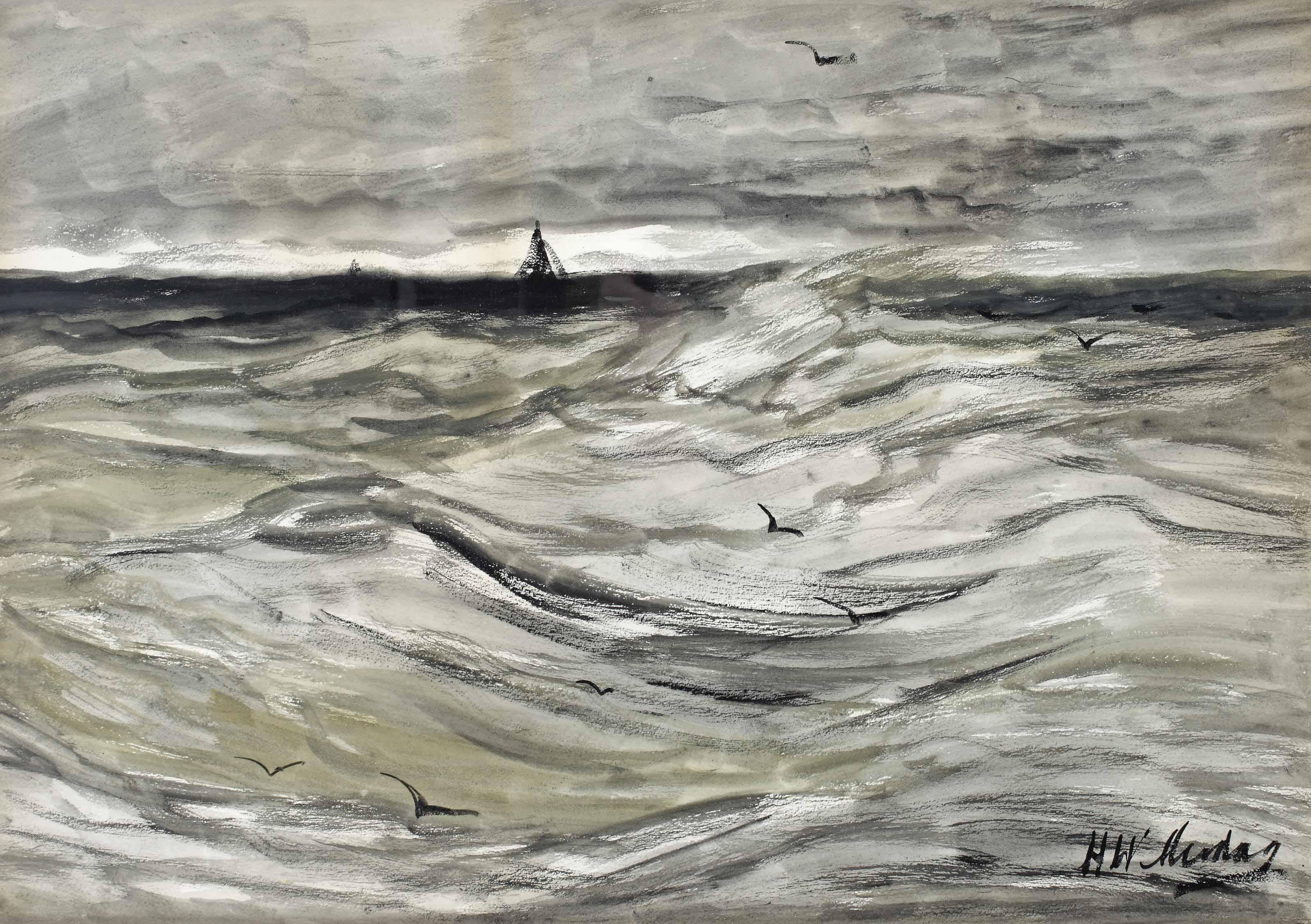 Hendrik Willem Mesdag - Hooge zee