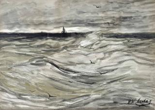 Hendrik Willem Mesdag - Hooge zee