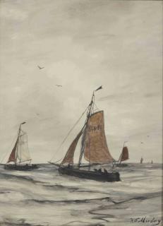 Hendrik Willem Mesdag - Off the coast of Scheveningen