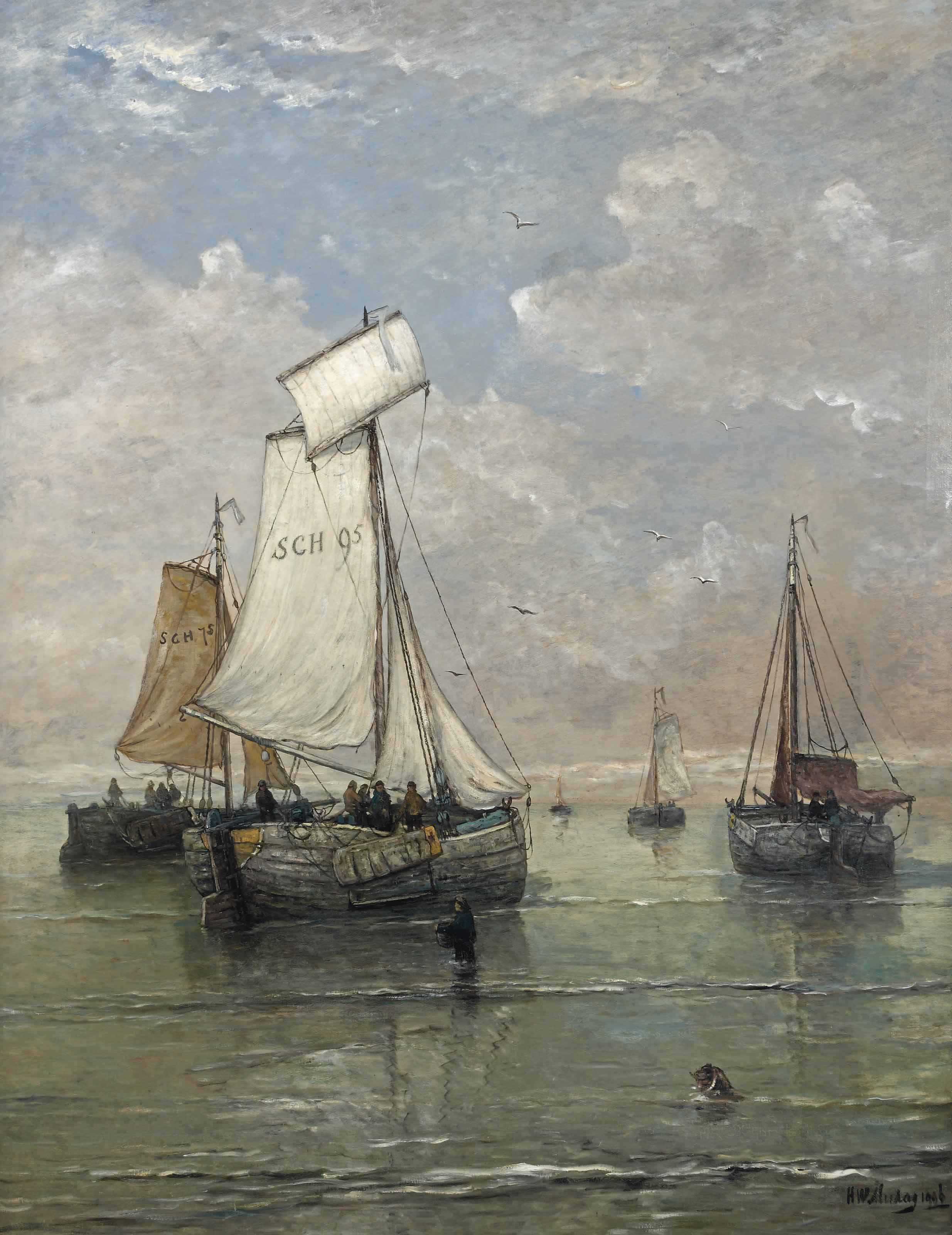 Hendrik Willem Mesdag - Prêt à partir pour la pêche (matin)